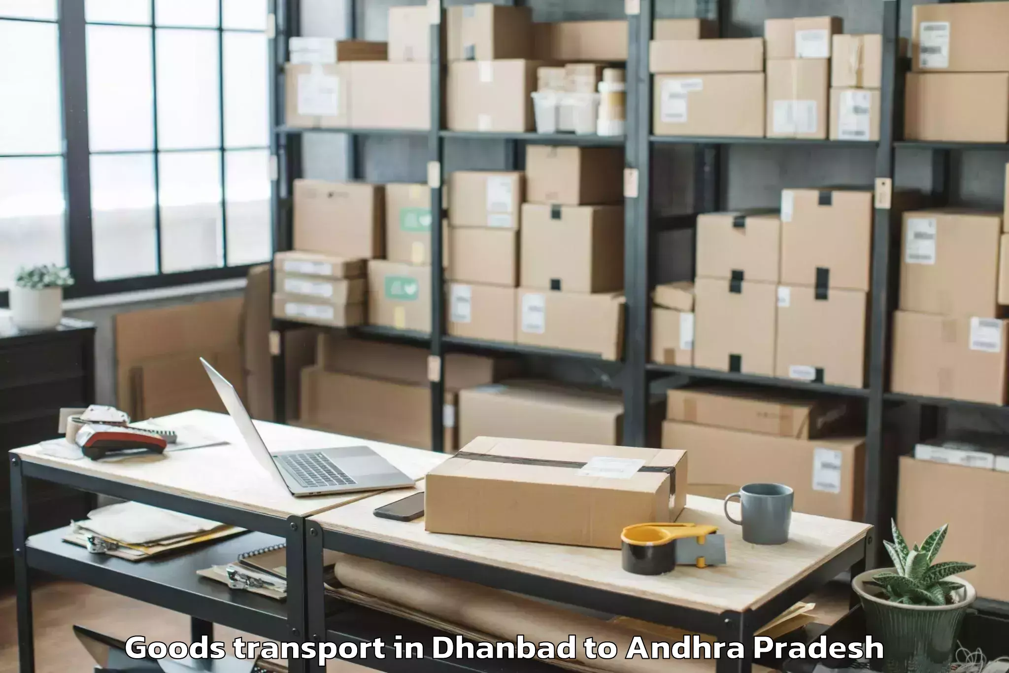 Quality Dhanbad to Kamepalle Goods Transport